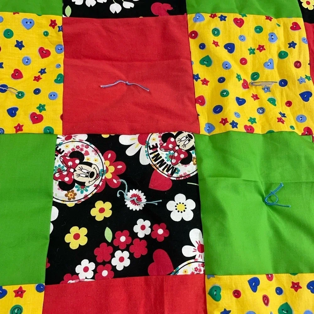 Colorful Patchwork homade little Quilt